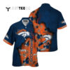 Denver Broncos Navy Blue Orange Hawaiian Shirt 1