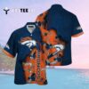 Denver Broncos Navy Blue Orange Hawaiian Shirt 2