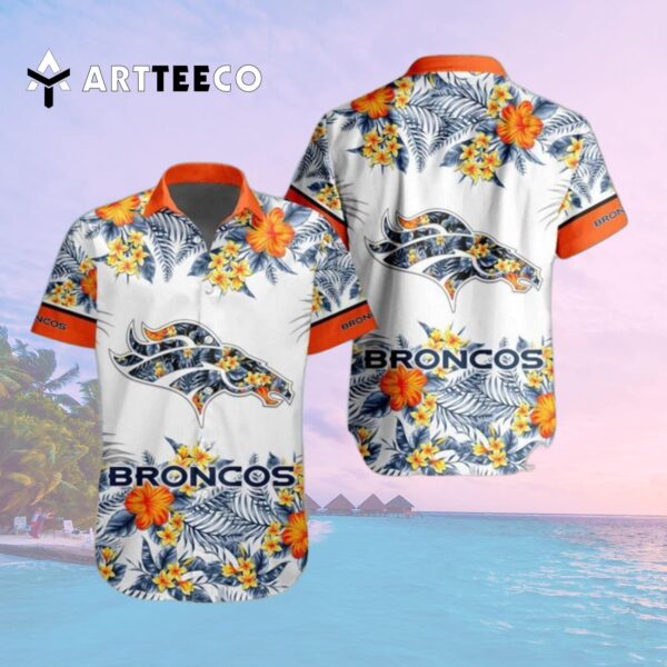 Denver Broncos Special Floral Tropical Team Hawaiian Shirt 2