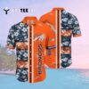 Denver Broncos Tropical Flowers Orange Hawaiian Shirt 2