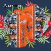 Denver Broncos Tropical Flowers Orange Hawaiian Shirt 3