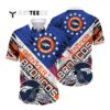 Denver Broncos Us Flag Pattern Hawaiian Shirt 1