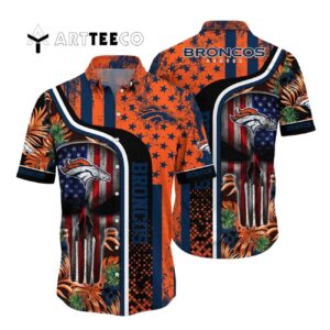 Denver Broncos Vintage Pattern Hawaiian Shirt 1