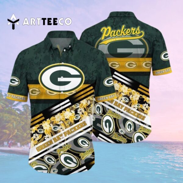 Green Bay Packers Aloha Style Hawaiian Shirt 2