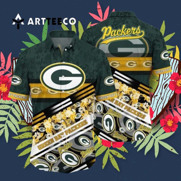 Green Bay Packers Aloha Style Hawaiian Shirt 3