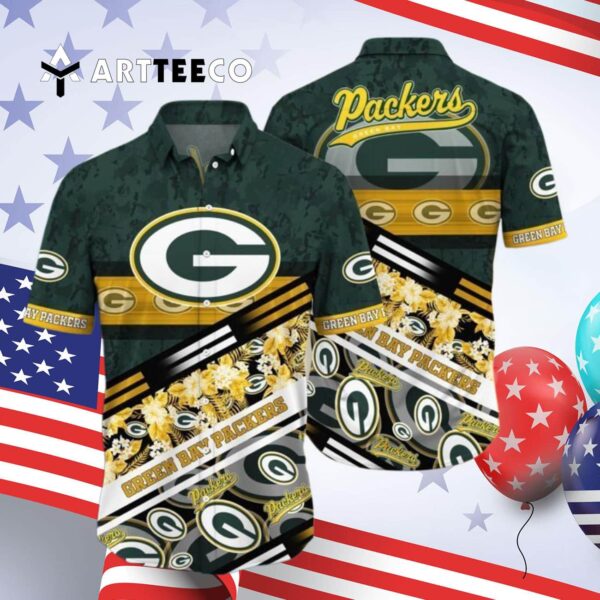 Green Bay Packers Aloha Style Hawaiian Shirt 4