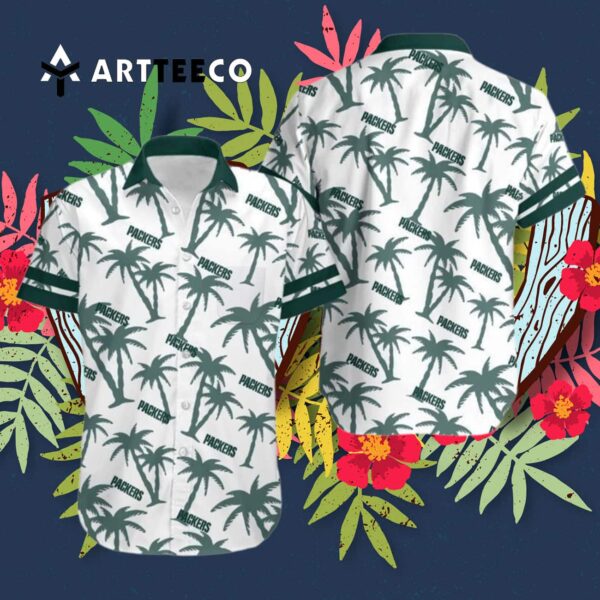 Green Bay Packers Coconut Tree Hawaiian Shirt 3