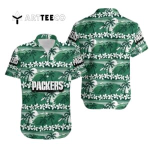Green Bay Packers Coconut Trees Hawaiian Shirt 1