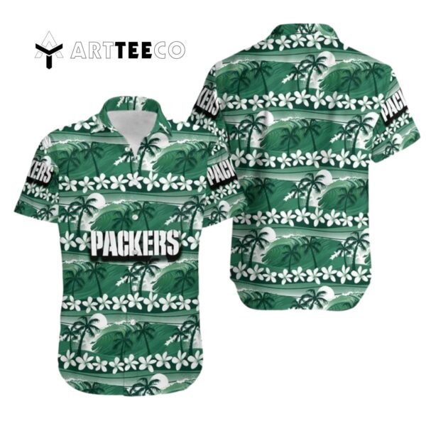 Green Bay Packers Coconut Trees Hawaiian Shirt 1