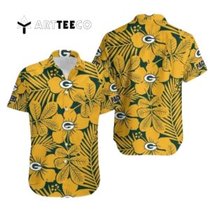 Green Bay Packers Flower Hawaiian Shirt 1