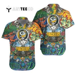 Green Bay Packers Grateful Dead Hawaiian Shirt 1