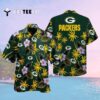 Green Bay Packers Green Coconut Hawaiian Shirt 2