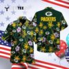 Green Bay Packers Green Coconut Hawaiian Shirt 4