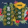 Green Bay Packers Hibiscus Flowers Hawaiian Shirt 3