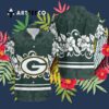 Green Bay Packers Hibiscus Flowers Logo Hawaiian Shirt 3