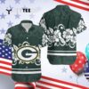 Green Bay Packers Hibiscus Flowers Logo Hawaiian Shirt 4