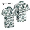 Green Bay Packers Logo And Leaves Hawaiian Shirt 1
