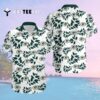 Green Bay Packers Logo And Leaves Hawaiian Shirt 2