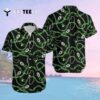 Green Bay Packers Logo Black Background Hawaiian Shirt 2