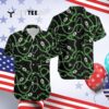 Green Bay Packers Logo Black Background Hawaiian Shirt 4