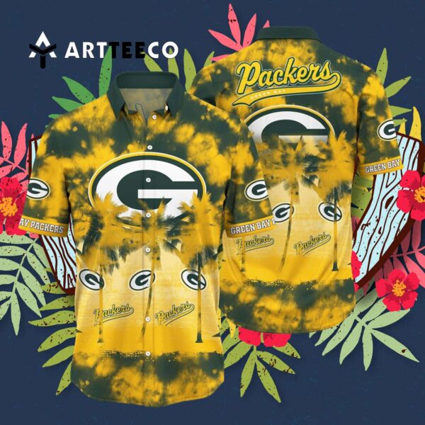 Green Bay Packers Logo Hawaiian Shirt 3