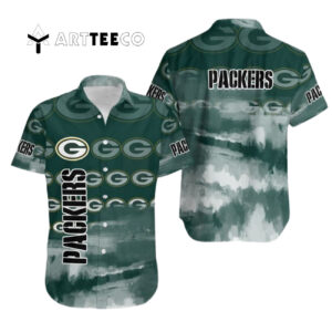 Green Bay Packers Logo Pattern V2 Hawaiian Shirt 1