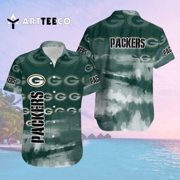 Green Bay Packers Logo Pattern V2 Hawaiian Shirt 2