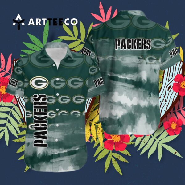Green Bay Packers Logo Pattern V2 Hawaiian Shirt 3