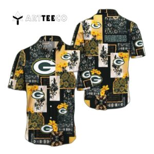 Green Bay Packers Map Us Pattern Hawaiian Shirt 1