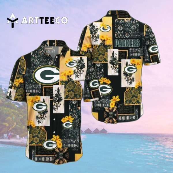 Green Bay Packers Map Us Pattern Hawaiian Shirt 2