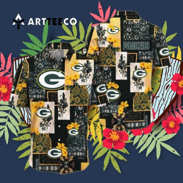 Green Bay Packers Map Us Pattern Hawaiian Shirt 3