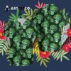 Green Bay Packers Mystery Skull And Flower Hawaiian Shirt 3