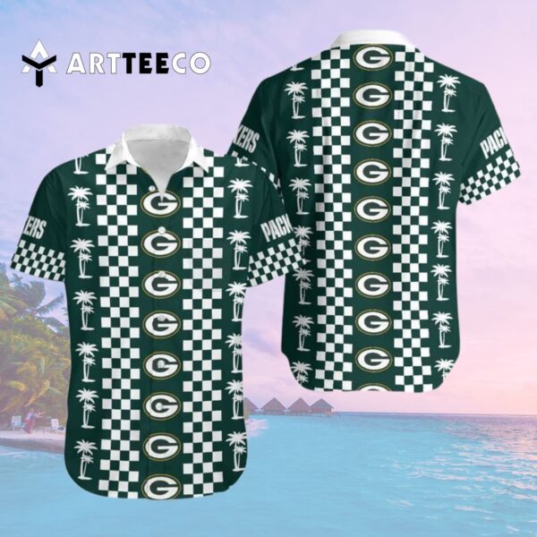 Green Bay Packers New Coconut Trees Hawaiian Shirt 2