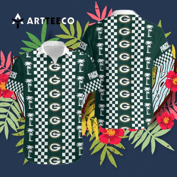 Green Bay Packers New Coconut Trees Hawaiian Shirt 3