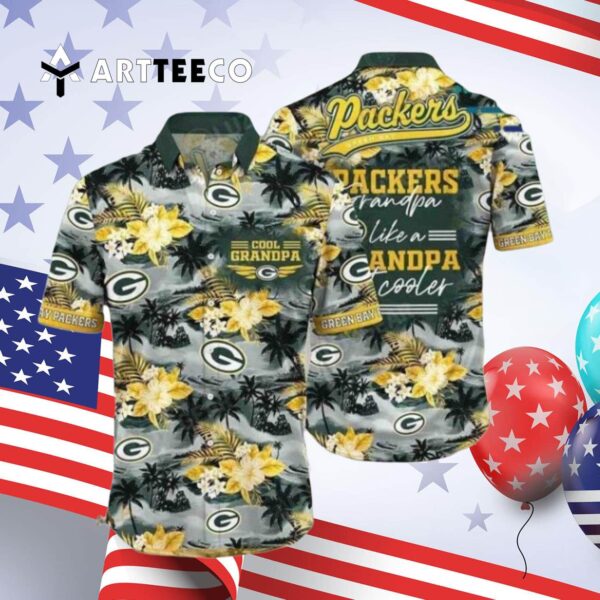 Green Bay Packers Nfl Grandparent Beach Hawaiian Shirt 4