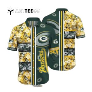 Green Bay Packers Nfl Graphic Tropical Hawaiian Shirt 1