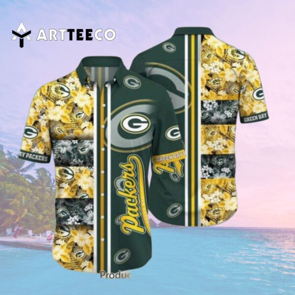 Green Bay Packers Nfl Graphic Tropical Hawaiian Shirt 2