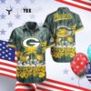 Green Bay Packers Nfl Graphic Tropical Pattern Hawaiian Shirt 4