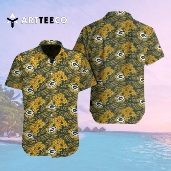 Green Bay Packers Nfl Great Waves Of Japanese Hawaiian Shirt 2