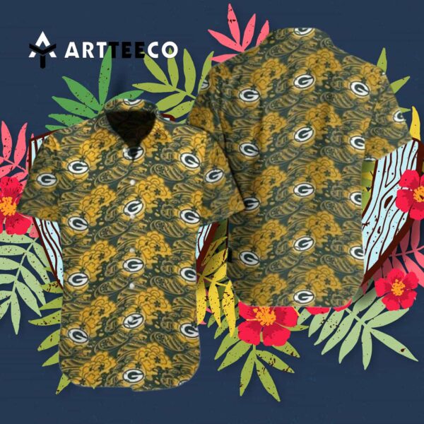 Green Bay Packers Nfl Great Waves Of Japanese Hawaiian Shirt 3