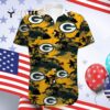 Green Bay Packers Nfl Logo Pattern Hawaiian Shirt 4