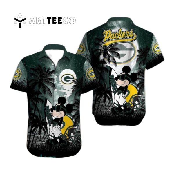 Green Bay Packers Nfl Mickey Mouse Hawaiian Shirt 1
