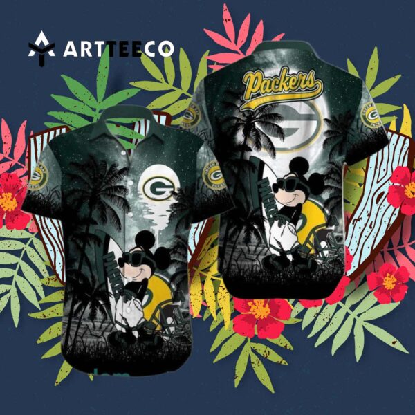 Green Bay Packers Nfl Mickey Mouse Hawaiian Shirt 3