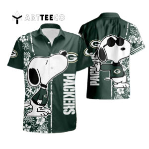 Green Bay Packers Nfl Snoopy Hawaiian Shirt 1
