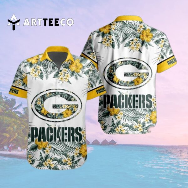 Green Bay Packers Nfl Special Floral Tropical Team Hawaiian Shirt 2