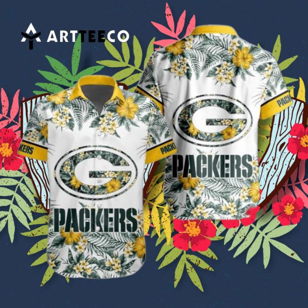 Green Bay Packers Nfl Special Floral Tropical Team Hawaiian Shirt 3
