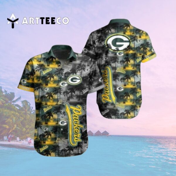 Green Bay Packers Nfl Tropical Pattern Summer Hawaiian Shirt 2