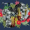 Green Bay Packers Nfl Us Flag Flower Hawaiian Shirt 3