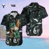Green Bay Packers Skull And Hibiscus Hawaiian Shirt 2