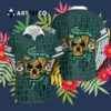 Green Bay Packers Snake And Skull Hawaiian Shirt 3